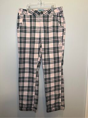 Melody Ehsani Pink & Green Plaid Relaxed Trousers Size Medium Y2K Streetwear